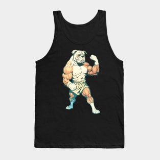 Muscular dog boxing Tank Top